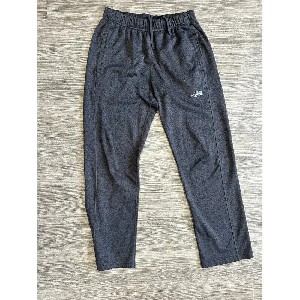The North Face Mens Small Grey Fleece Sweatpant Open Bottom Straight Leg Lounge⁠